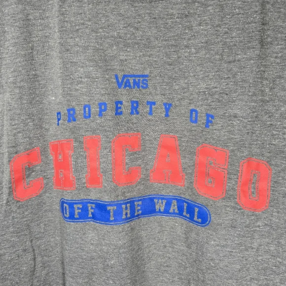 Vans Classic Property of Chicago Graphic T-Shirt Size Small, Vans Off The Wall‎ - Picture 2 of 6